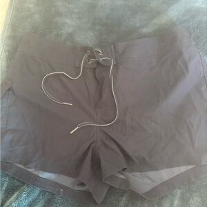 Women’s Navy Drawstring Swim Shorts